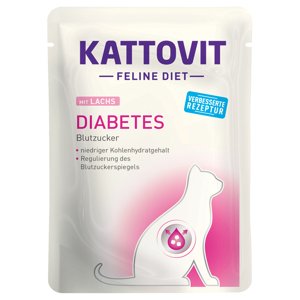 Kattovit Feline Diabetes / nadváha 85 g - 24 x 85 g losos