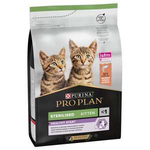 PURINA PRO PLAN Sterilised Kitten Healthy Start Salmon - Výhodné balení 2 x 3 kg