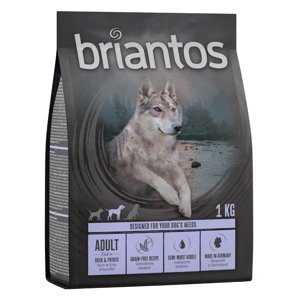 Briantos bez obilnin 2 x 1 kg - zkušební balení -  kachní a brambory + losos a brambory