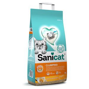 Sanicat hrudkující kočkolit s vanilkou a mandarinkou - 2 x 8 l