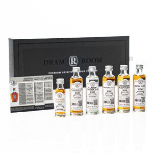 DramRoom RUMY Z CELÉHO SVĚTA - rumová degustační sada 5x 0,04l + 1x 0,02l