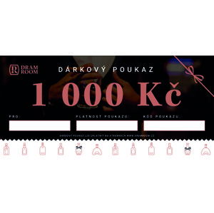 DramRoom Dárkový poukaz 1000 Kč Na veškerý sortiment