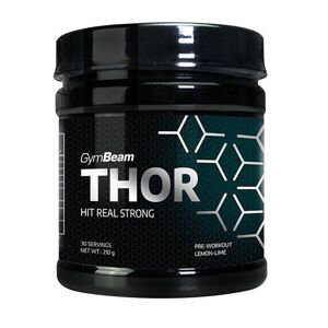 EXP 22.8.2024 Předtréninkový stimulant Thor - GymBeam Množství: 210 g, Příchuť: Citrón - limetka