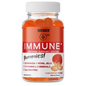 Weider Immune 60 Gummies, želatinové bonbóny obsahující vitamíny a extrakt z echinacey Varianta: Mandarinka - Pomeranč