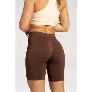 Gym Glamour Biker Kraťásky Basic Brown Barva: Hnědá, Velikost: XS