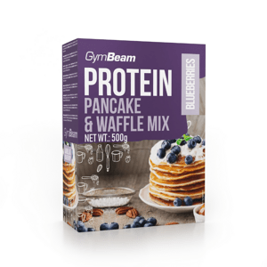 Proteinové palačinky Pancake & Waffle Mix 500 g - GymBeam - EXP 09/2022 Příchuť: Borůvka