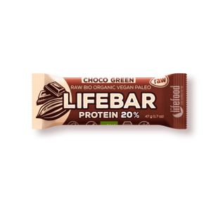 Lifebar Protein čokoládová se spirulinou BIO RAW - EXP: 6.1.2021