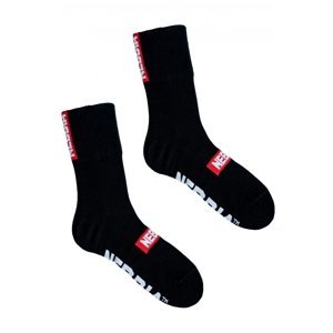 NEBBIA “EXTRA MILE” crew ponožky 103 černá Velikost: 35-38