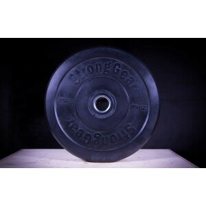 Stronggear Černé bumper kotouče Hmotnost: 20 kg - černá