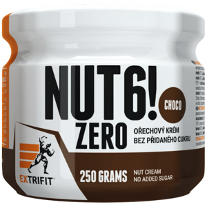 Extrifit Nut 6! Zero EXP: 6/10/22 Množství: 250 g, Příchuť: Slaný karamel