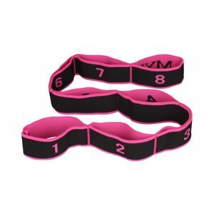 Merco Yoga 8 Cell strečinkový popruh černá-růžová