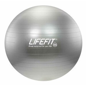 Gymnastický míč LIFEFIT® ANTI-BURST 55 cm, stříbrný