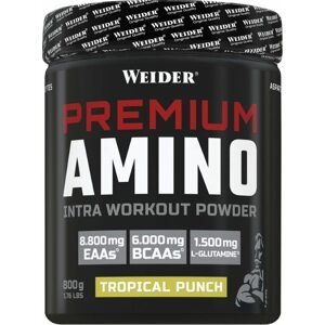 Weider Premium Amino 800g Předtréniková směs - Maltodextrin EAA Elektrolyty bez kofeinu Varianta: Tropical Punch