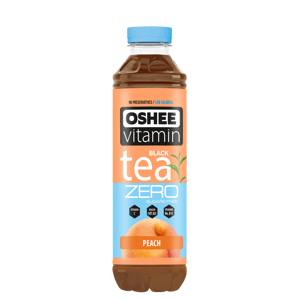 OSHEE Vitamin Black Tea Zero 555 ml nesycený čajový nápoj bez kalorií s vitaminy