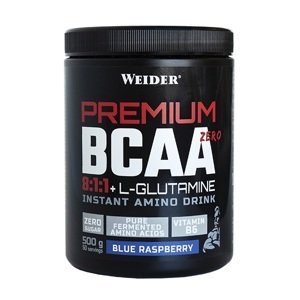 Weider Premium BCAA 8:1:1 500 g fermentované BCAA s l-glutaminem bez cukru Varianta: Modrá malina