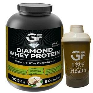 GF Nutrition Diamond Whey Protein 2 kg, nativní syrovátkový izolát a koncentrát v poměru 70:30 Varianta: Vanilla Ice