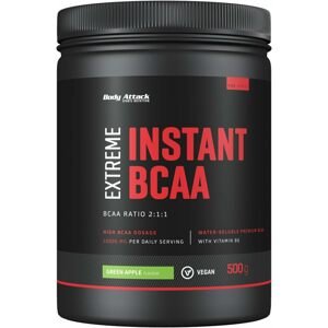 Body Attack Extreme Instant BCAA 2:1:1, prášková forma BCAA s vysokým obsahem aminokyselin Varianta: Green Apple