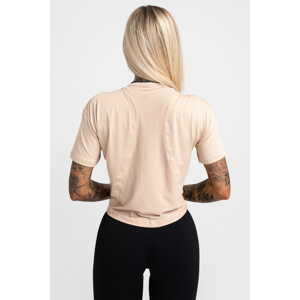 Gym Glamour Tričko Sport Beige Barva: Béžová, Velikost: M