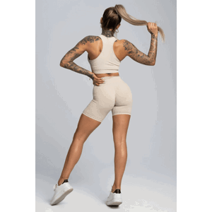 Gym Glamour Kraťásky Bikery Push Up Cream Barva: Krémová, Velikost: M