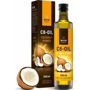 WoldoHealth® C8 MCT olej 100% kokosového oleje čistá kyselina kaprylová 500 ml