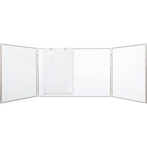 Filux Triptych magnetická tabule bílá 120 x 90/240 cm