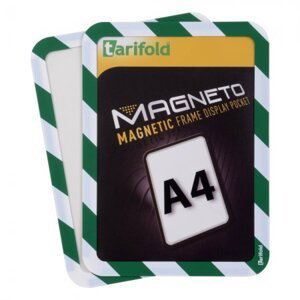 Magneto - bezpečnostní magnetický rámeček A4, zeleno-bílý - 2 ks