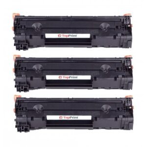 Topprint   HP CB436A - kompatibilní multipack 3ks toner 36A