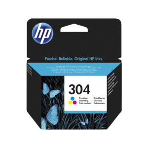 HP 304 Tri-color Original Ink Cartridge, N9K05AE