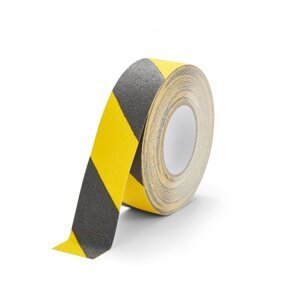 protiskluzová samolepicí páska, 50 mm x 18,3 m, PVC, černožlutá