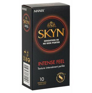 Manix SKYN Intense - perličkové kondomy bez latexu (10ks)