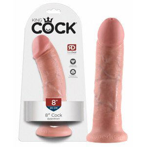 King Cock 8 dildo (20 cm) - přírodní barva