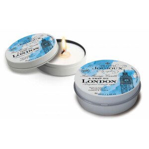 Petits Joujoux London - masážní svíčka - 43 ml (rebarbora - ambra)