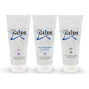 Just Glide súprava lubrikantov (3 x 200 ml)