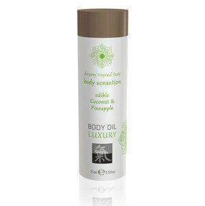 Shiatsu Luxury - jedlý masážní olej - kokos-ananas (75ml)