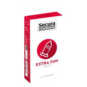 Secura Extra Fun - tečkovaný kondom - 53mm (12ks)