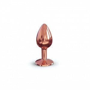 Dorcel Diamond Plug S - hliníkové anální dildo - malé (rosegold)