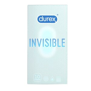 Durex Invisible Extra Thin - extra senzibilní kondomy (10ks)