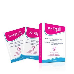 X-Epil - Olejové ubrousky po depilaci (4ks) - Aloe Vera