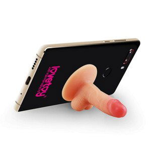 Lovetoy - držák na telefon - mini dildo (přírodní)