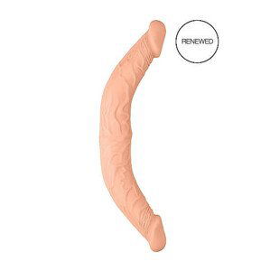 RealRock Double Dong 14 - dvojité dildo (36 cm) - přírodní