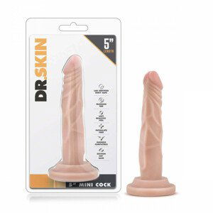 Dr. Skin 5 - realistické dildo s přísavkou - tělová barva (14,5cm)