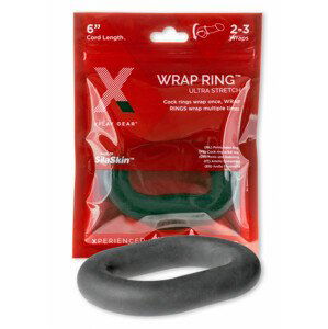 Perfect Fit Ultra Wrap 6 - kroužek na penis - černý (15 cm)