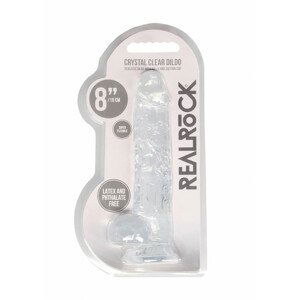REALROCK - průsvitné realistické dildo - vodočisté (19cm)