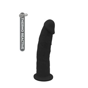 Dreamtoys Real Love - realistické dvouvrstvé dildo reagující na teplo (černé)