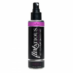 Sensuva Flirtatious - tělový sprej s feromonům - 125ml (granátové jablko-kokos-plumeria)