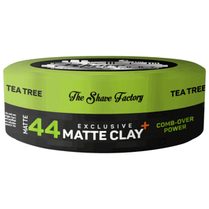 The Shave Factory Exclusive Matte Clay - matná hlína se silnou fixací, 150 ml Tea Tree 44- Comb-Over Power