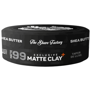 The Shave Factory Exclusive Matte Clay - matná hlína se silnou fixací, 150 ml Shea Butter 99- Taper De Luxe