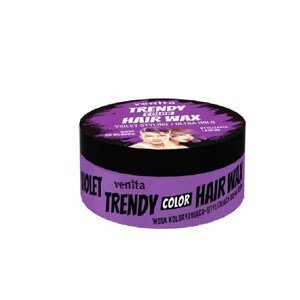 Venita Trendy Hair Wax Ultra Hold - barevný vosk na vlasy, ultra držení, 75 g Violet - fialový