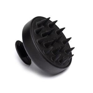 The Shave Factory Silicone Massage Brush - silikonový masážní kartáč černá