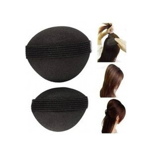 JzA Hair Bun 6088 - objemové polštářky/výplně, černé - 2ks